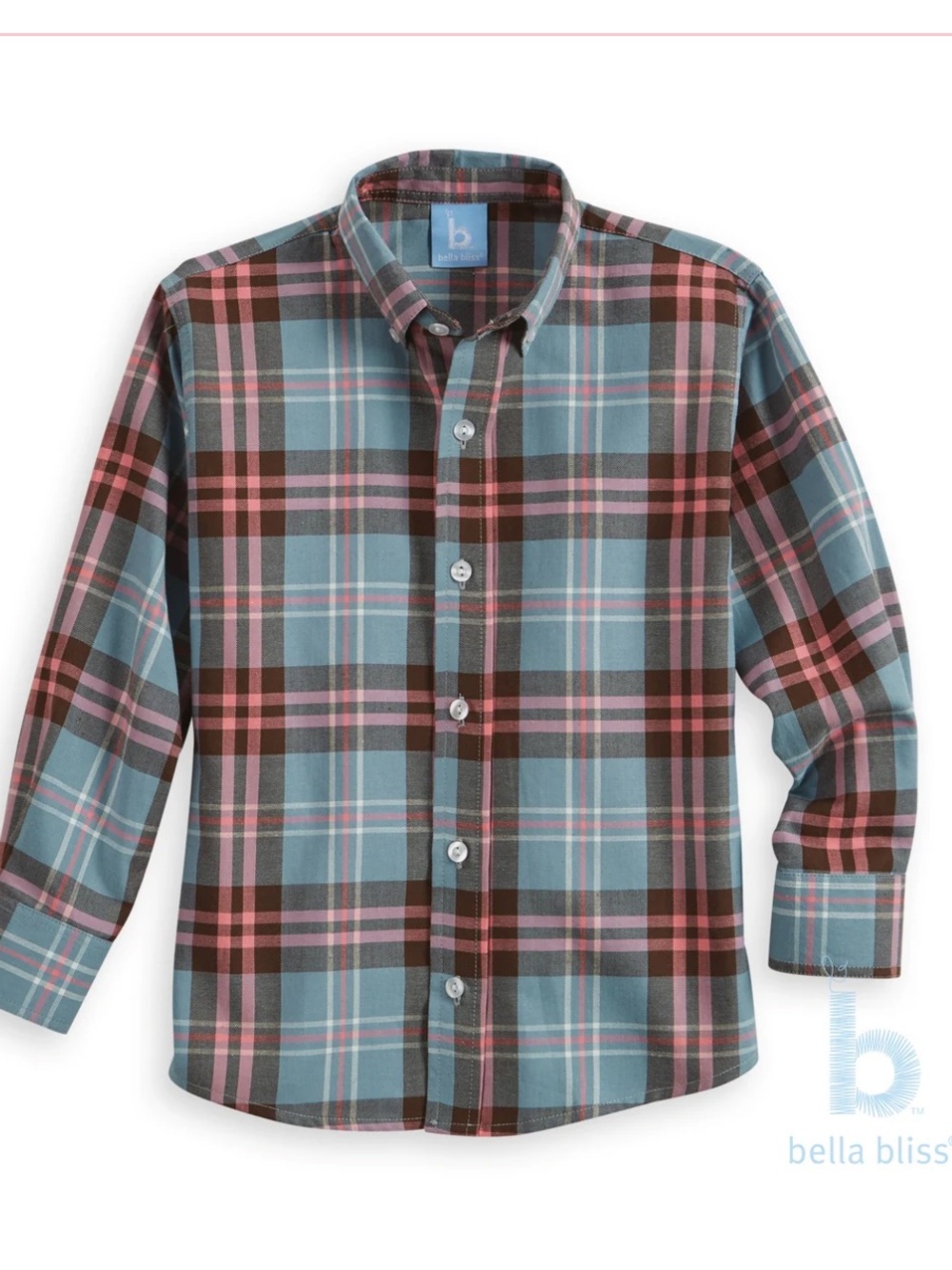 NWT BELLA BLISS Tipton button down plaid shirt